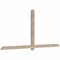 Ekena Millwork Eugene Smooth Timber Gable Bracket, Douglas Fir, 108"W x 49"H x 3 1/2"D x 3 1/2"F, 11/12 Pitch GBW108X49X0404EUG00SDF - alternate 4